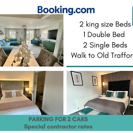 Waterside Mufc & Trafford Centre Townhouse 4 Bedroom Free Parking Manchester Extérieur photo