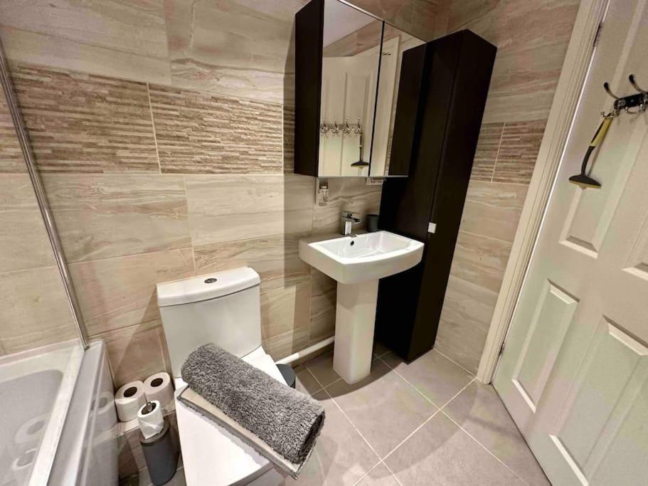 Waterside Mufc & Trafford Centre Townhouse 4 Bedroom Free Parking Manchester Extérieur photo