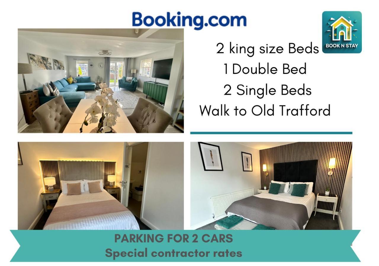 Waterside Mufc & Trafford Centre Townhouse 4 Bedroom Free Parking Manchester Extérieur photo